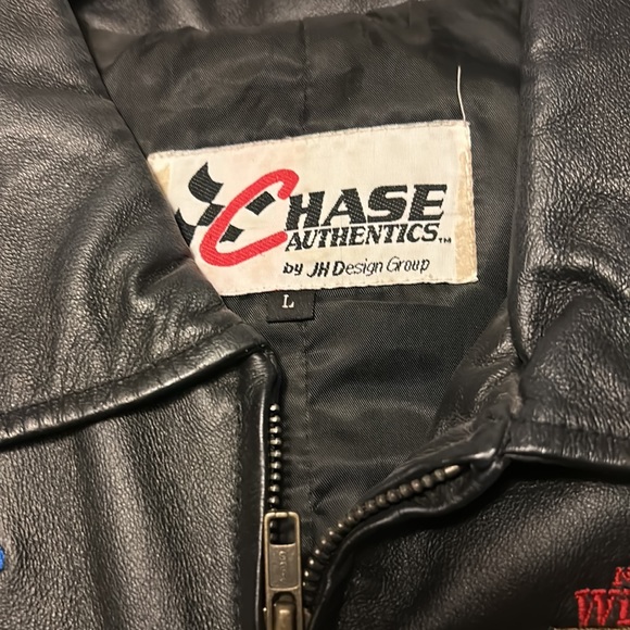women’s large Chase Authentics Dale Earnhart leather coat. - Picture 3 of 4